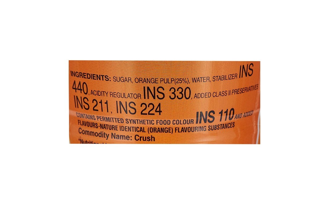 Guruji Orange Crush    Plastic Bottle  750 millilitre